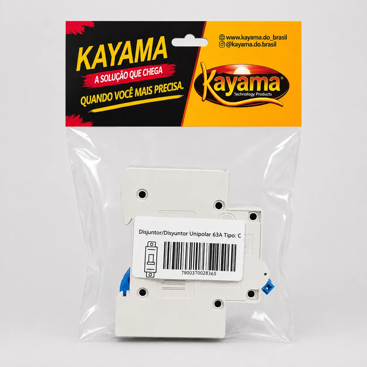 Disjuntor Unipolar 16A Curva C Kayama Proteção Elétrica(Encartelado)