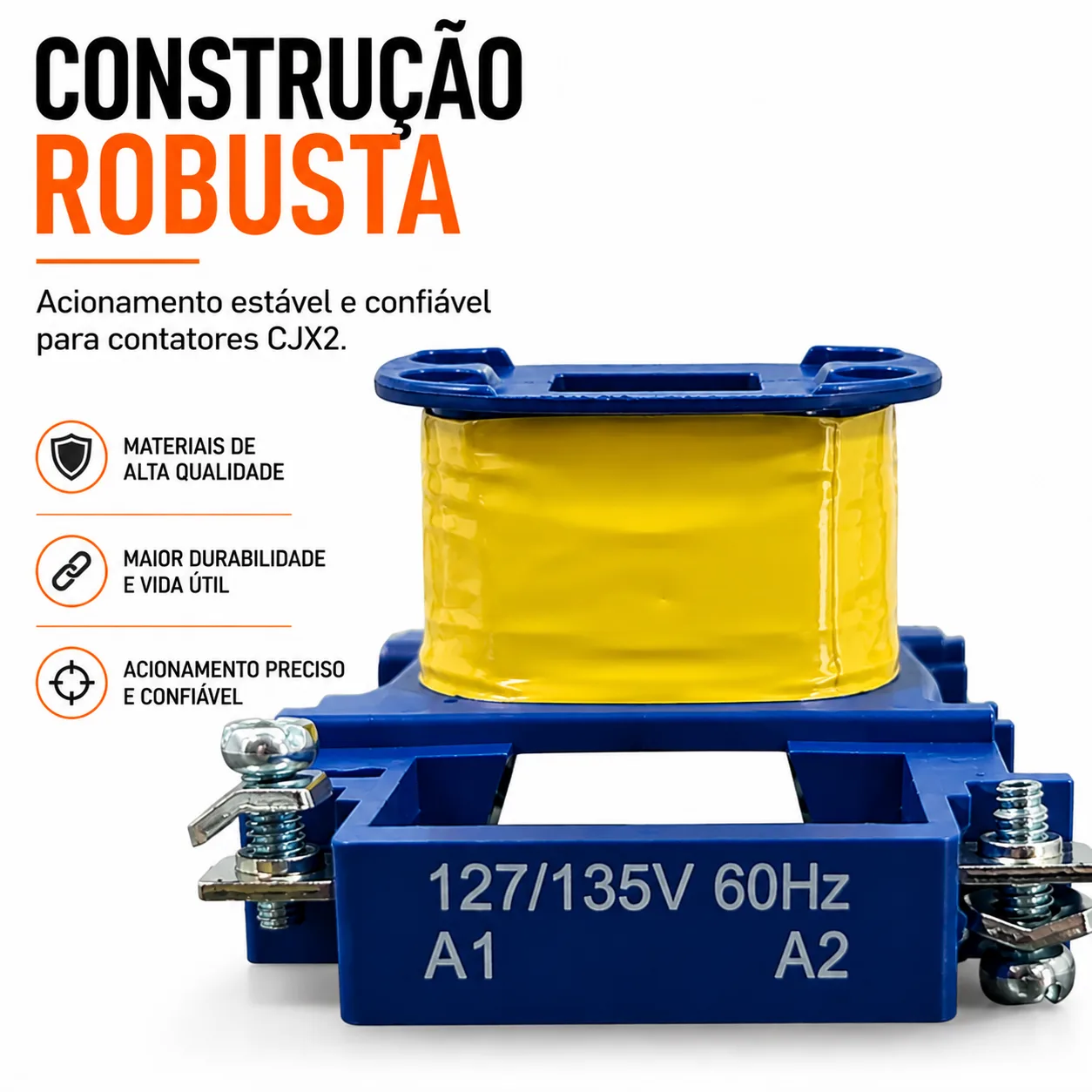 Bobina para contator CJX2 de 25 a 32 A - KAYAMA 12Vdc — imagem 4