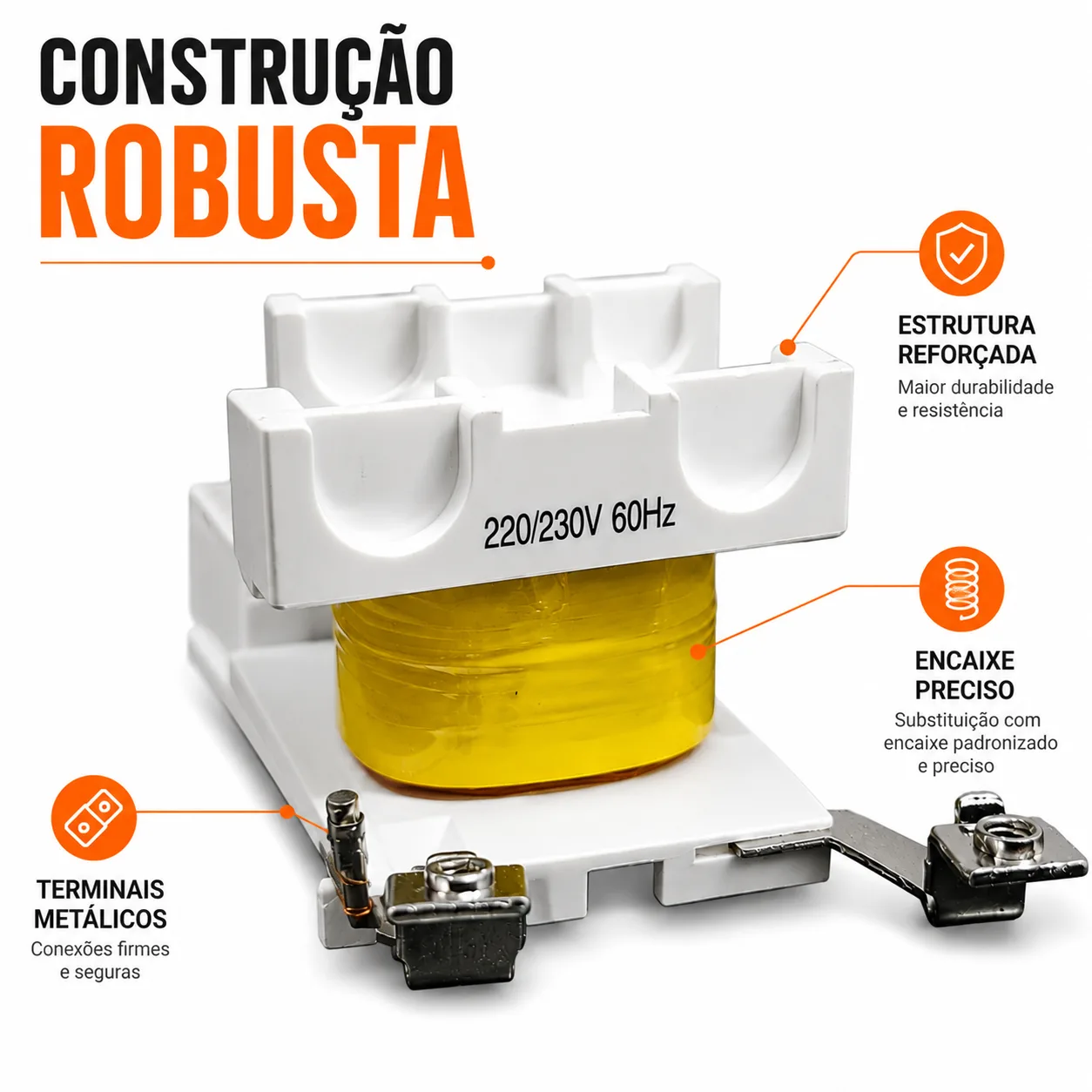 Bobina para contator CJX2 de 40 a 95 A - 50/60 HZ - KAYAMA 380Vca — imagem 6