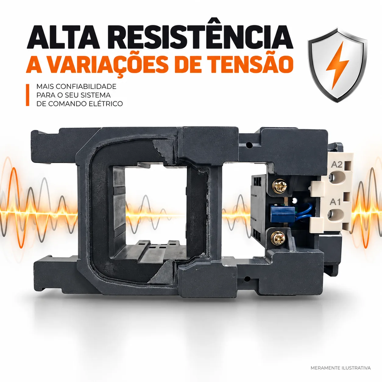 Bobina para contator CJX2 de 265 A - 50/60 HZ - KAYAMA 127Vca — imagem 2