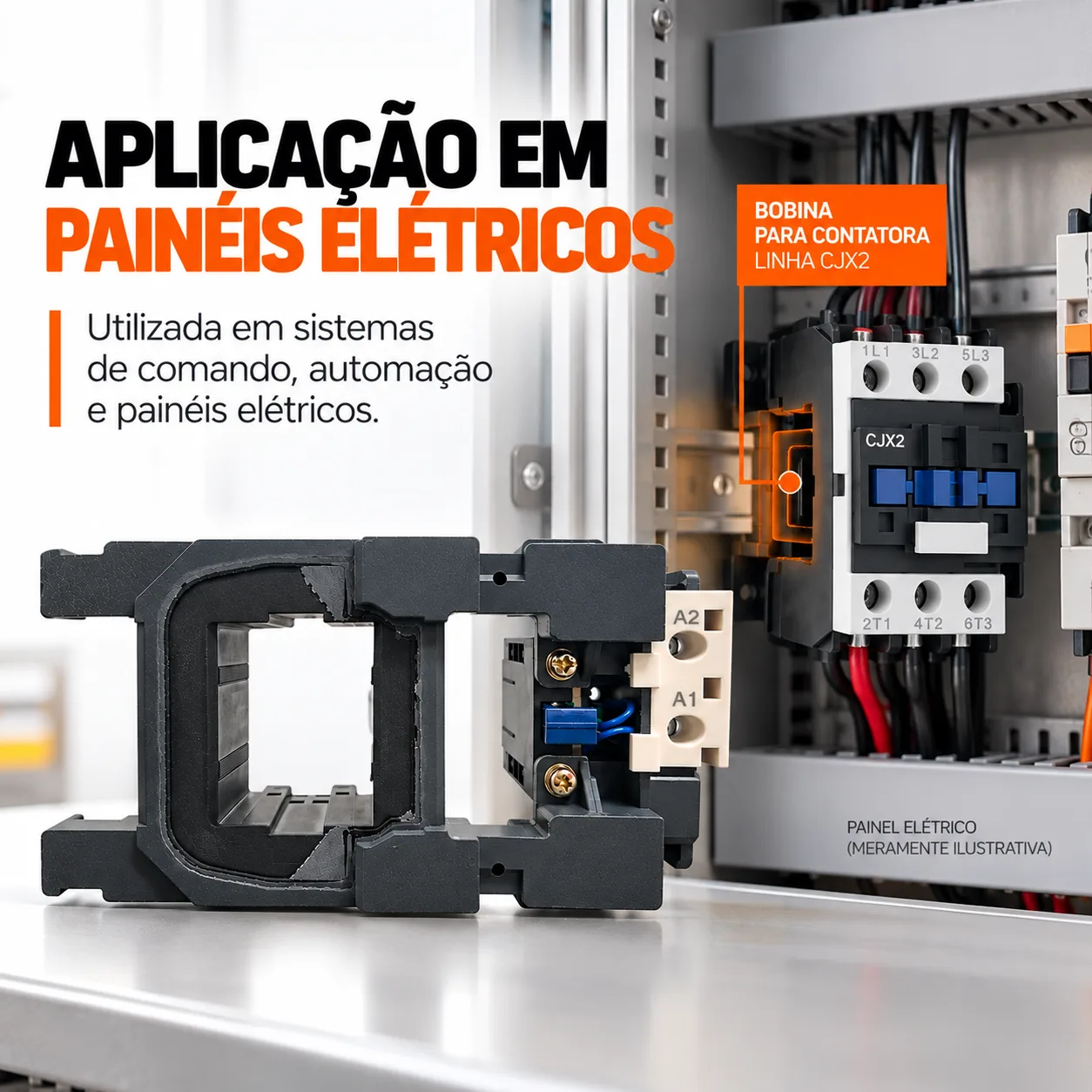 Bobina para contator CJX2 de 265 A - 50/60 HZ - KAYAMA 127Vca — imagem 8
