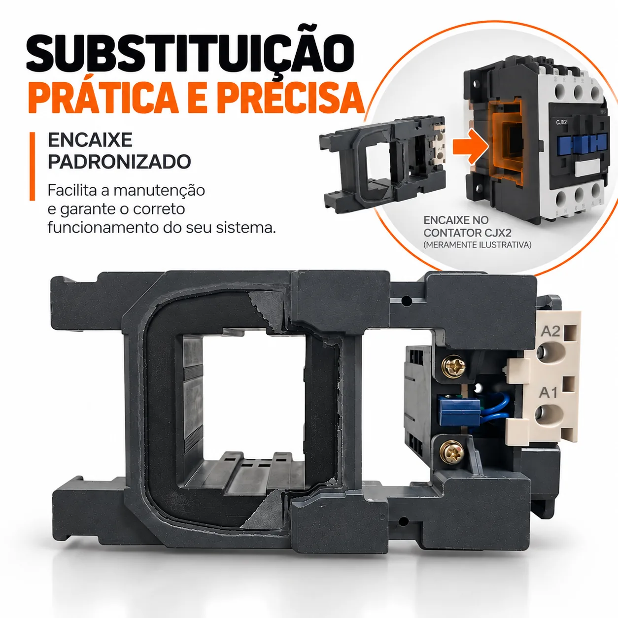 Bobina para contator CJX2 de 265 A - 50/60 HZ - KAYAMA 220Vca — imagem 4