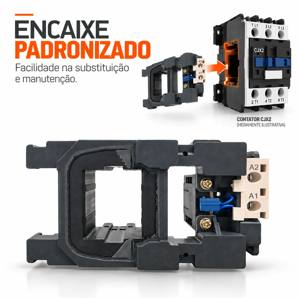 Bobina para contator CJX2 de 330 A - 50/60 HZ - KAYAMA 127Vca — imagem 4