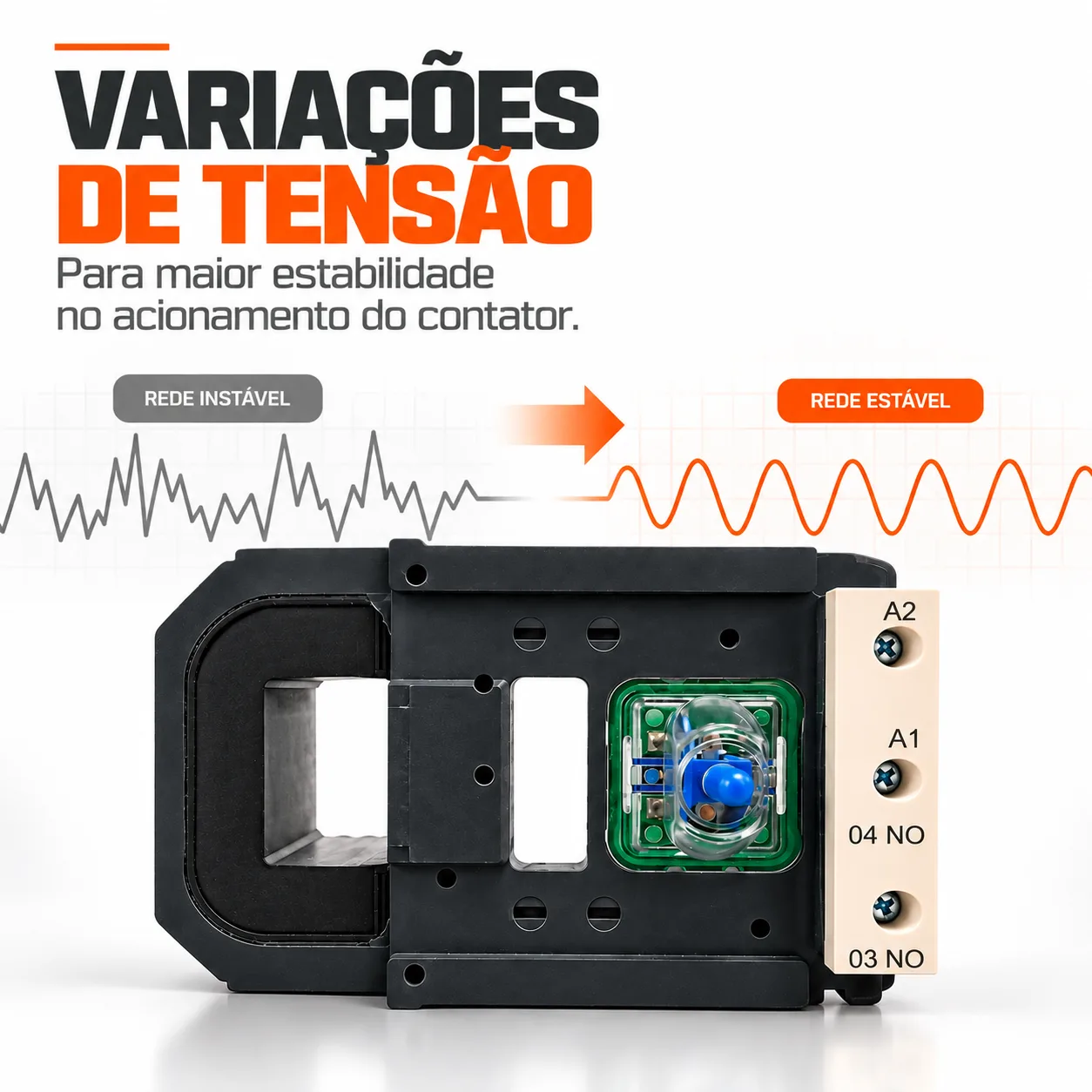 Bobina para contator CJX2 de 500 A - 50/60 HZ - KAYAMA 380Vca — imagem 2