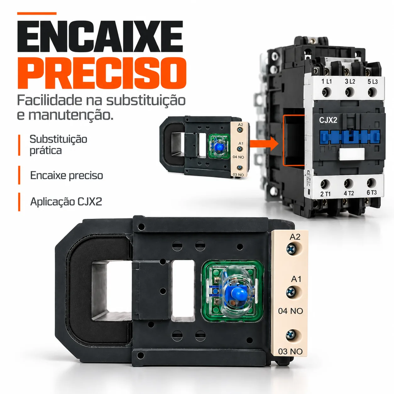Bobina para contator CJX2 de 500 A - 50/60 HZ - KAYAMA 380Vca — imagem 4