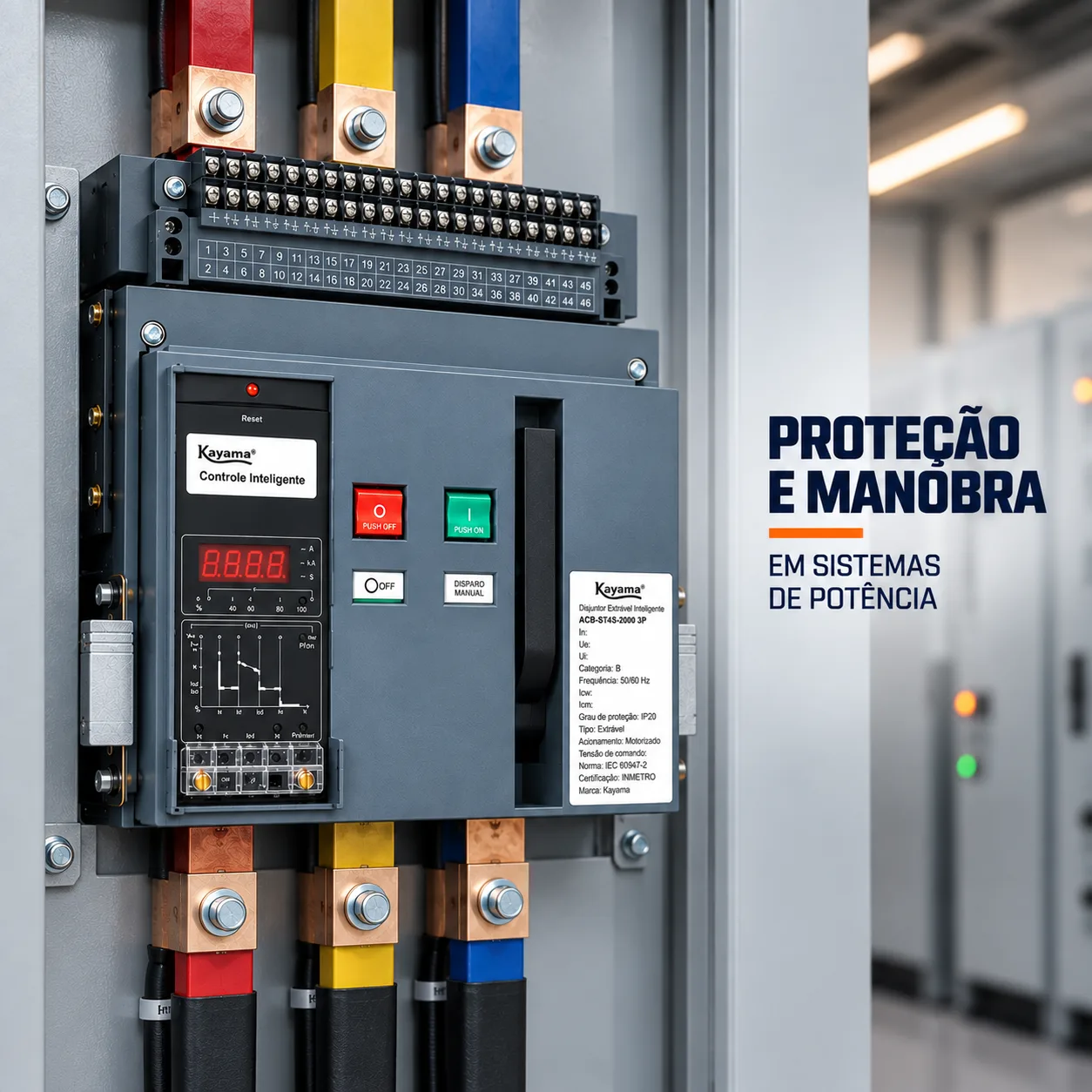 Disjuntor Motorizado ACB-ST45-6300 - 5000A Fixo - KAYAMA — imagem 5
