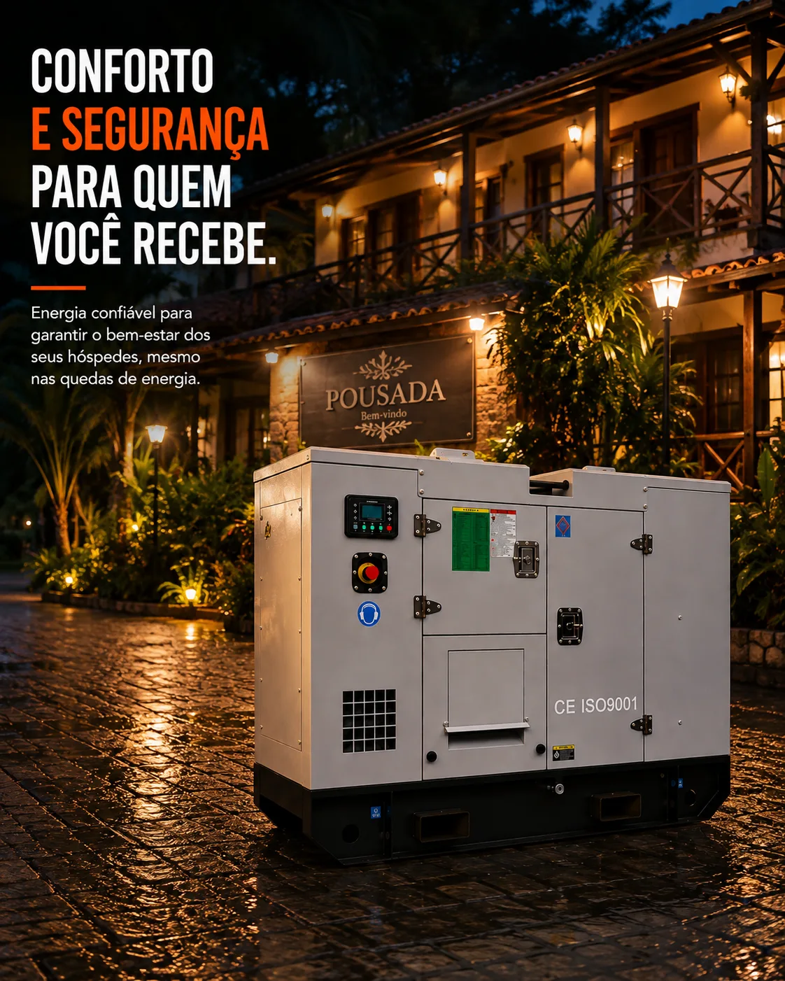 Gerador de Energia Elétrica à Diesel 85 KVA Trifásico Kayama Plataforma modelo K85000PSP3E 277/480V 60 HZ — imagem 9