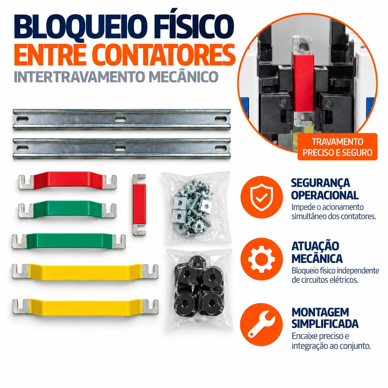 Intertravamento mecânico CJX2-F265 c/barramento- KAYAMA — imagem 2