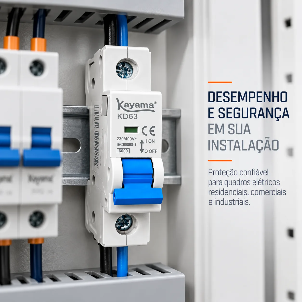 Mini-disjuntor DIN Unipolar Curva C 2A — imagem 5