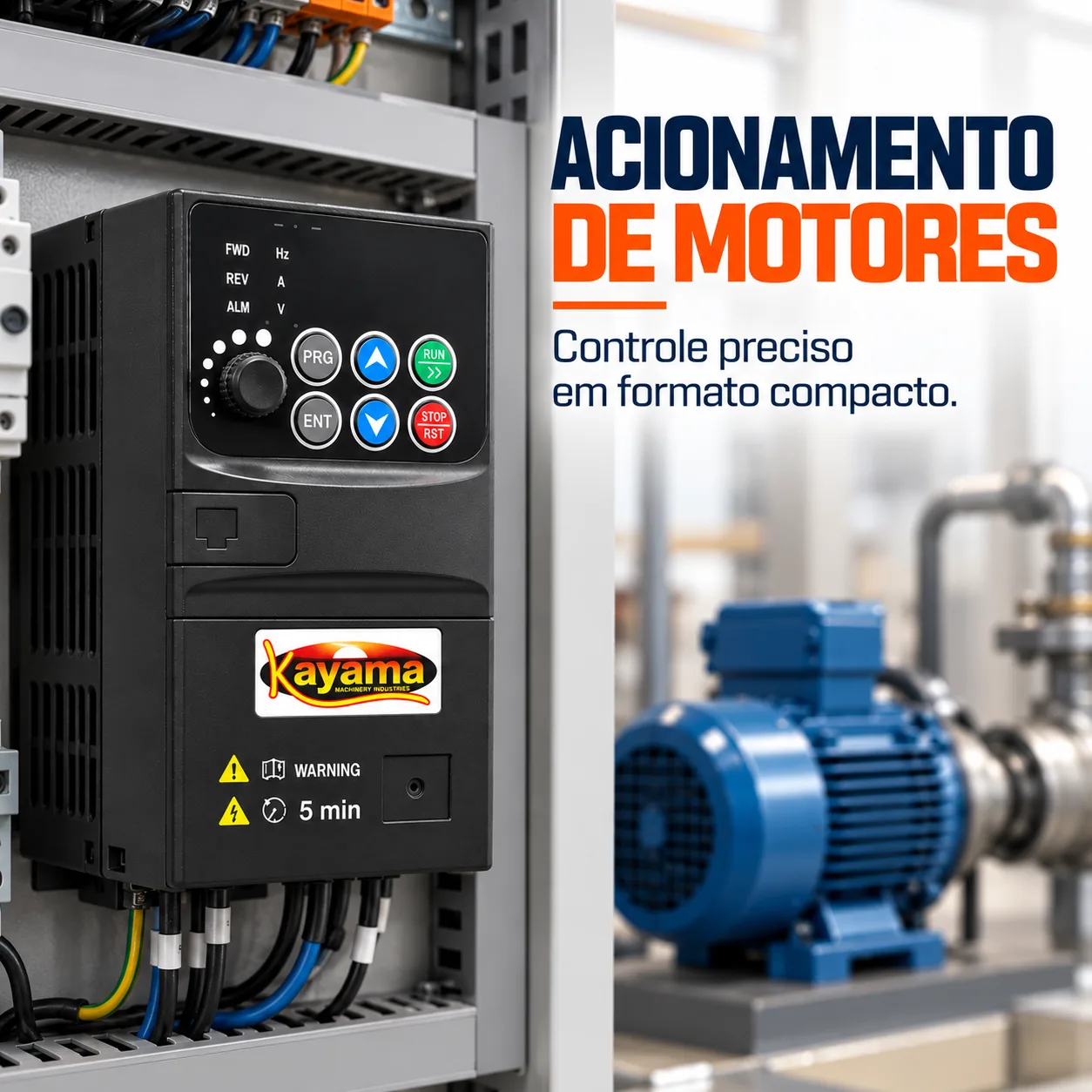 Mini Inversor de Frequência Monofásico/Trifásico 3 cv 380V MIFMT 1031-30 Kayama — imagem 5