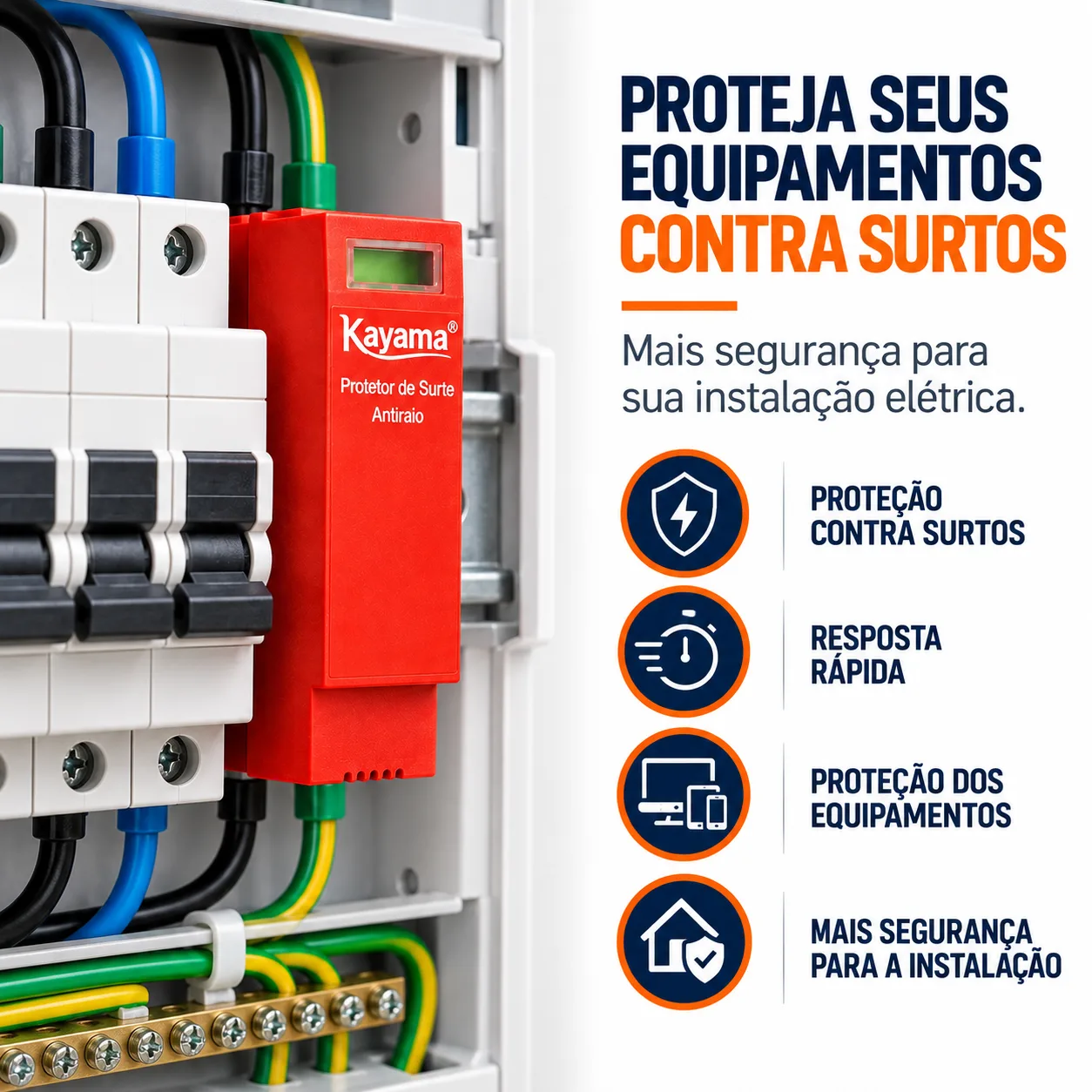 Cartucho para Protetor de Surto Antiraio DPS-140 40KA Kayama — imagem 2