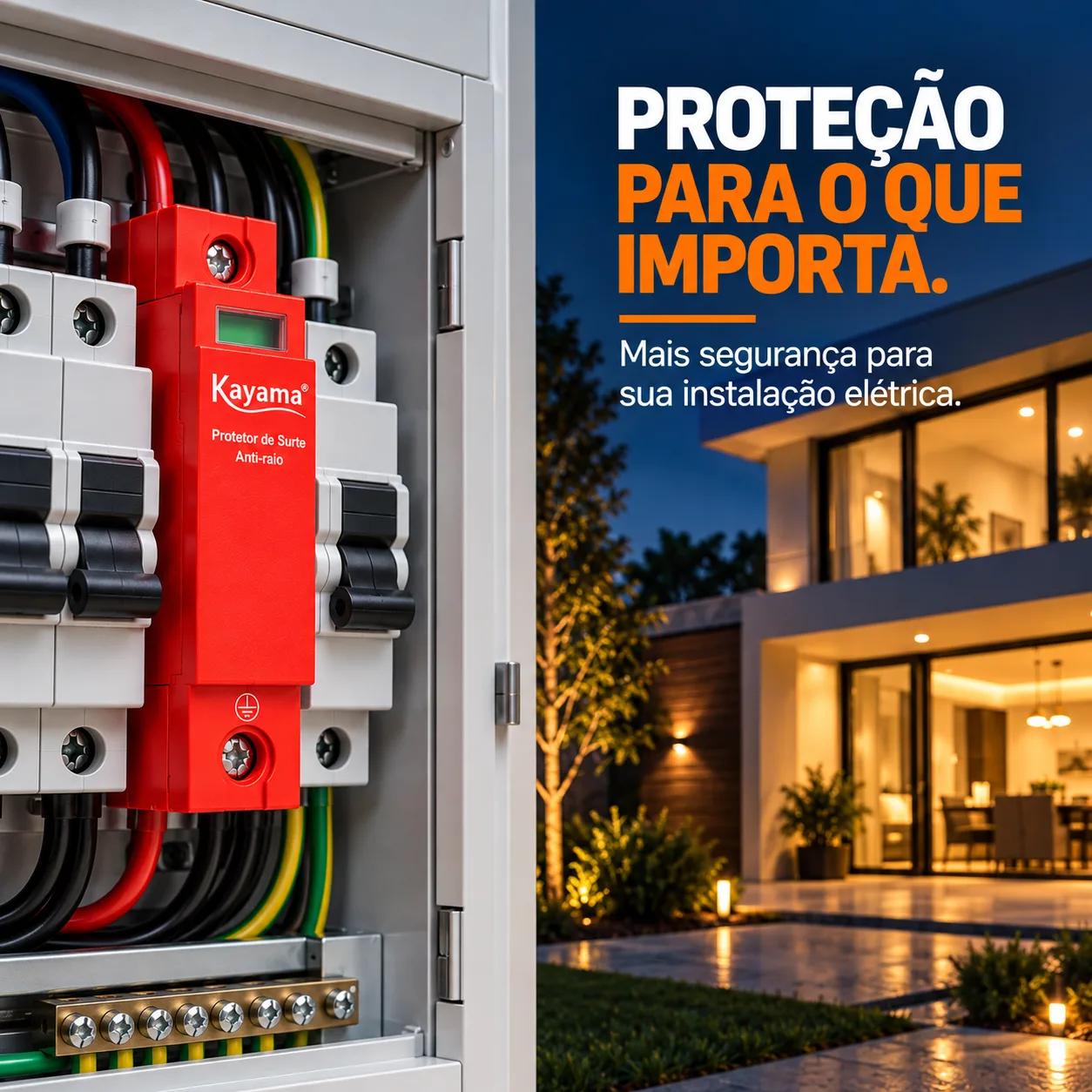 Protetor de Surto DPS Antiraio 65KA 275V 1P DPS-165 Kayama — imagem 4