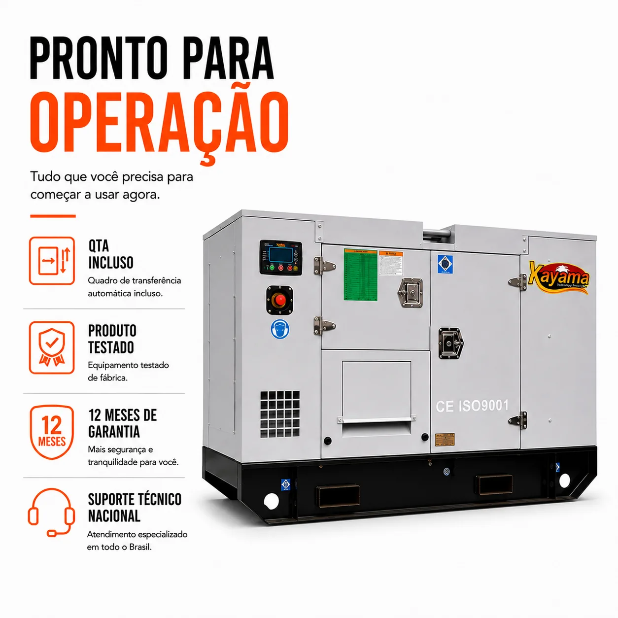 Gerador de Energia Elétrica à Diesel 678 KVA Trifásico Kayama Carroceria modelo K678000PSP3E 254/440V 60 HZ — imagem 5