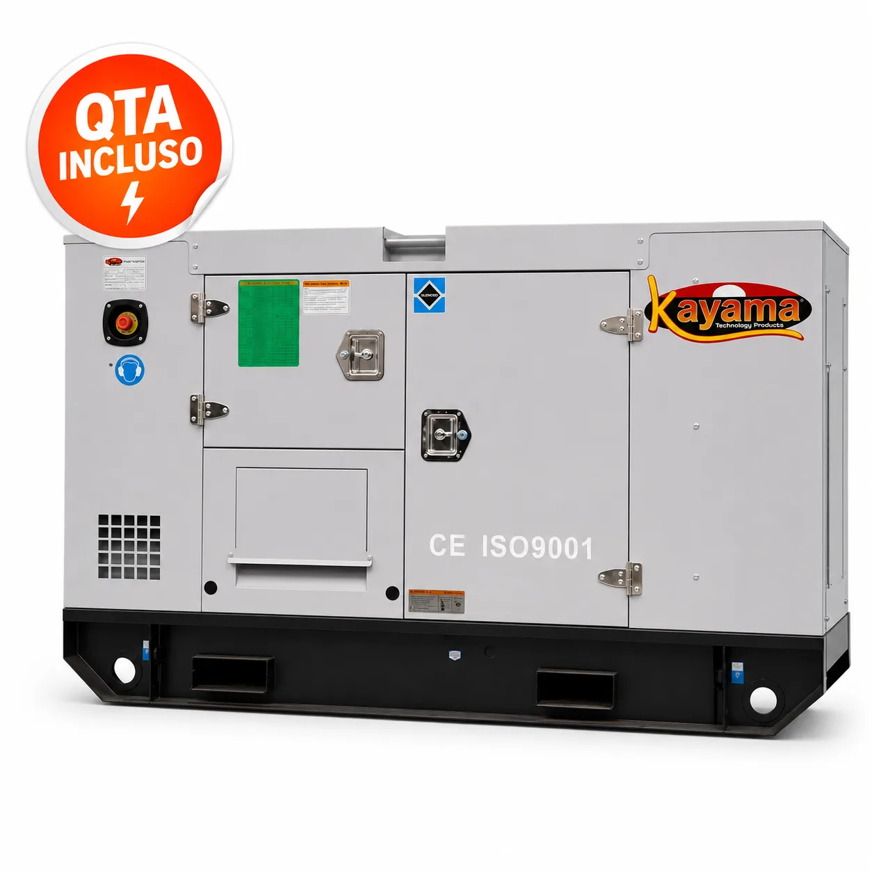 Gerador de Energia Elétrica à Diesel 85 KVA Trifásico Kayama Insonorizado modelo K85000PSP3E 277/480V 60 HZ