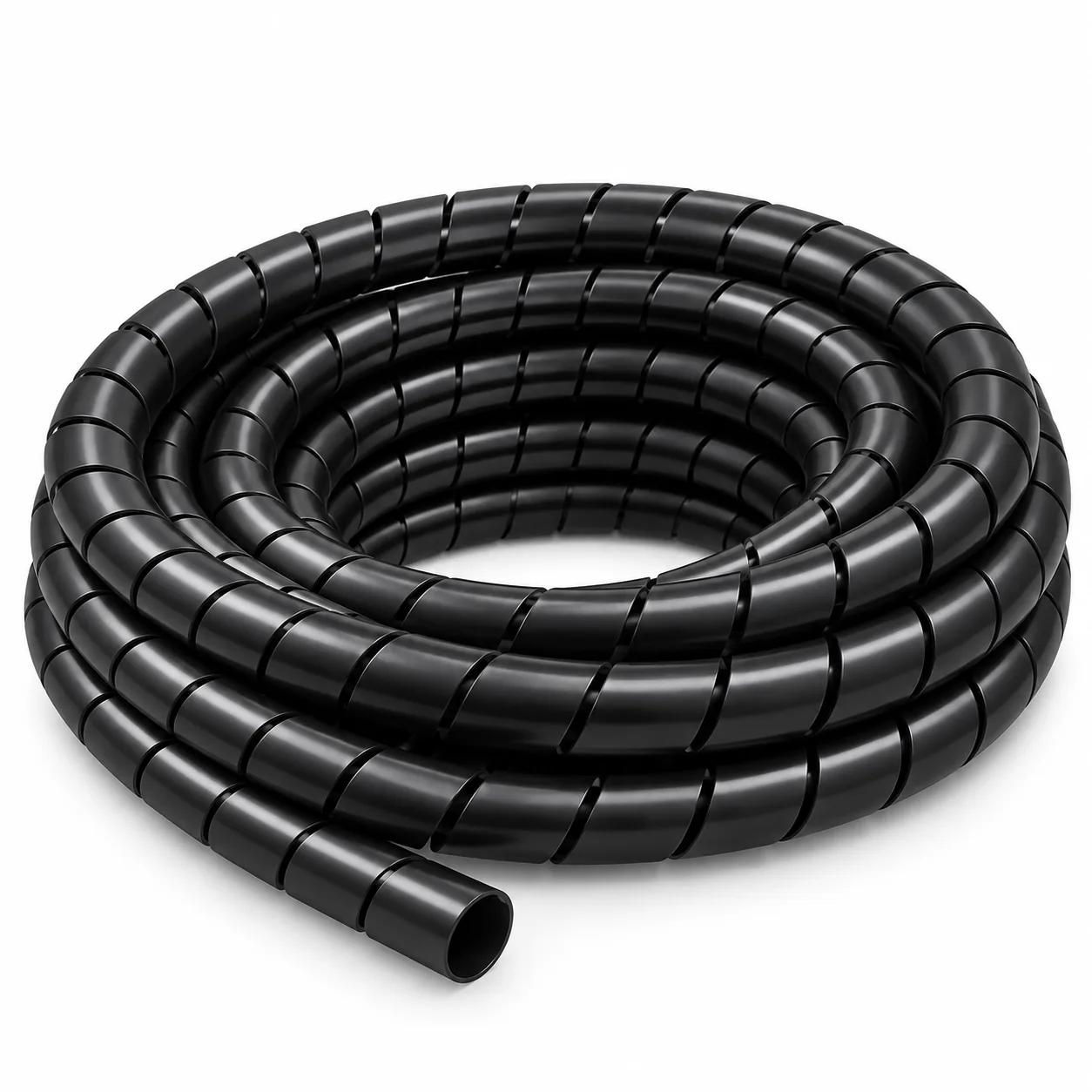 Organizador de Cabos espiral Preto Kayama 16 mm c/5 metros